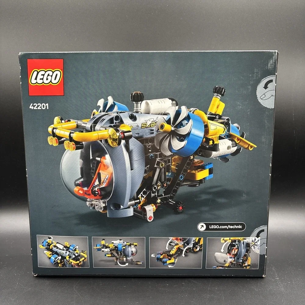 LEGO Technic Deep-Sea Research Submarine 42201 Building Toy 413 pcs NEW Sealed